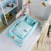 Cartoon Design Portable And Washable Baby Crib - Happy Coo